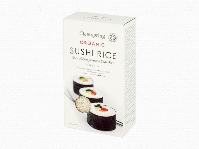 Orez Alb Organic Pentru Sushi Clearspring, 500 G
