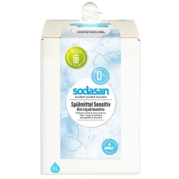 Detergent Vase Lichid Bio Sensitiv 5 L Sodasan