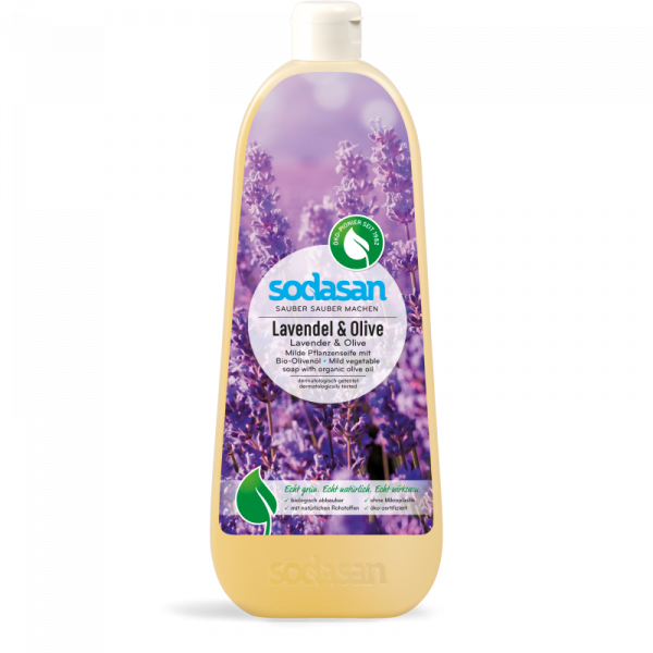 Sapun Lichid/Gel De Dus Bio Lavanda - Masline Sodasan