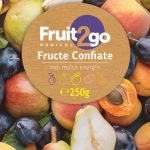 Fructe confiate 250 gr - caise, piersici, gutui, pere, prune (ambalaj ZIP) Fruit2Go