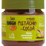 Crema tartinabila de ciocolata cu fistic si cacao, bio, 190g, Super Fudgio