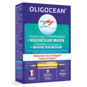 Magneziu Marin Aquamag Si Plasma Marina Hipertonica 30 Fiole X 10ml, 300ml, Oligocean