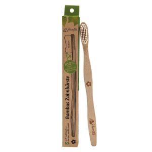 Periuta De Dinti Adulti Din Bambus Cu Peri Din Ricin, Birkengold