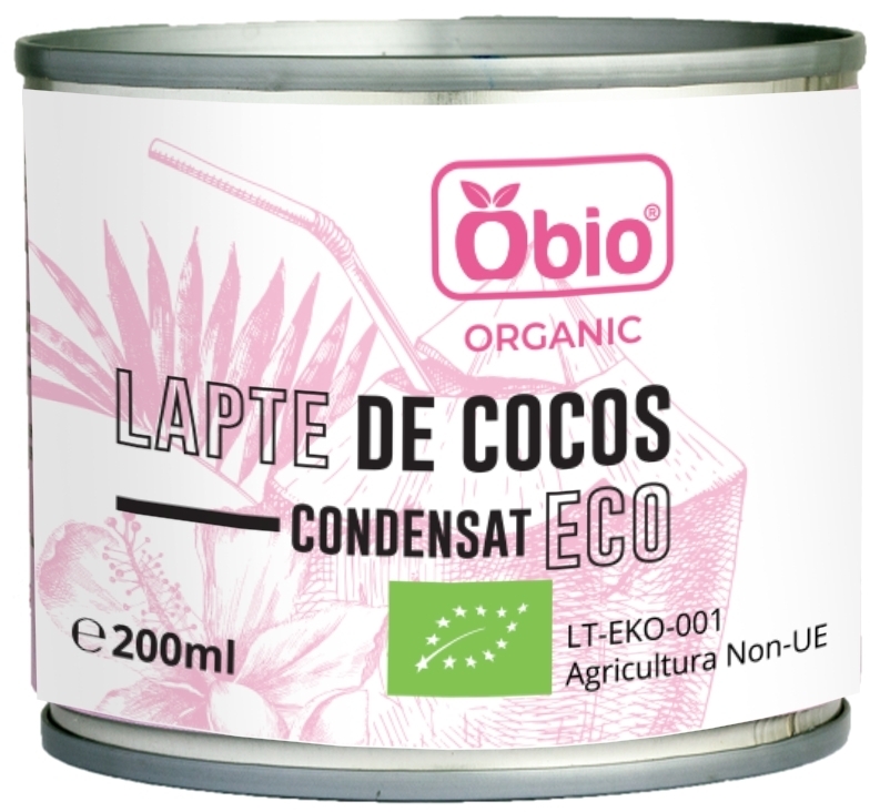 Bautura de cocos condensata bio 200ml Obio