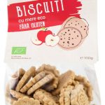 Biscuiti cu mere bio, fara gluten, 100g Obio