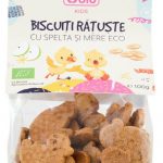 Biscuiti ratuste cu spelta si mere bio 100g Obio