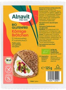 Chifle Cu Seminte Fara Gluten, Precoapte, Bio, 125g, 2 Buc. Alnavit