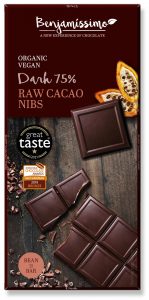 Ciocolata Cu Cacao Nibs Bio, 70g, Benjamissimo
