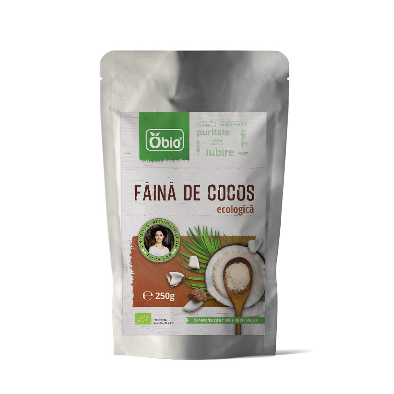 Faina de cocos eco, fara gluten, 250g OBIO