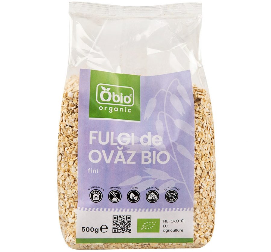 Fulgi de ovaz fini eco 500g OBIO