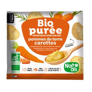 Piure Instant De Cartofi Si Morcovi, Bio, 30g, Nat Ali