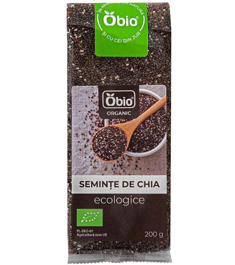 Seminte de chia bio 200g Obio