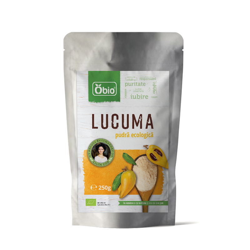 Lucuma Pulbere Raw Eco 250g Obio