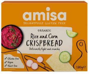 Crispbread (painici) Din Orez Si Porumb Fara Gluten Bio 120g Amisa